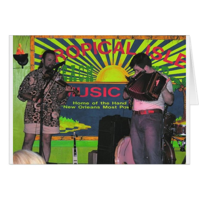 Bande de Zydeco à l'île tropicale (Devant horizontal)