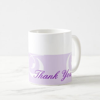 Bande décorative violet clair Mug Merci violet