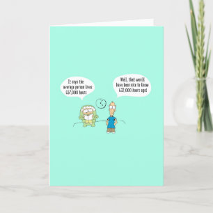 Bande dessinée amusante carte d'anniversaire