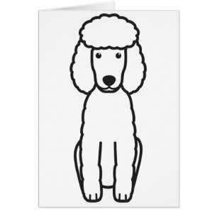 Bande dessinée de chien de caniche miniature