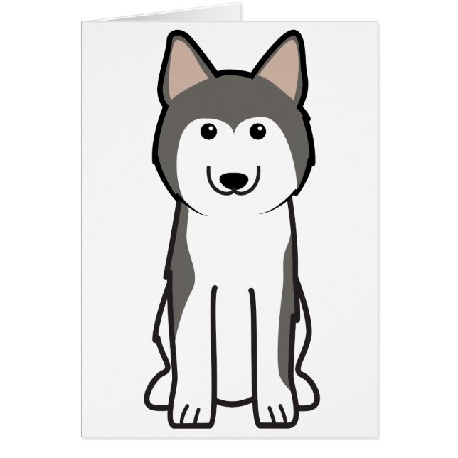 Bande dessinée de chien de chien de traîneau (Devant)