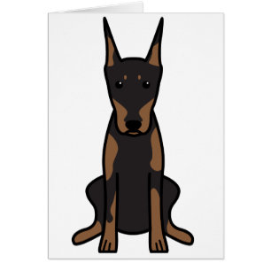 Bande dessinée de chien de Pinscher de dobermann