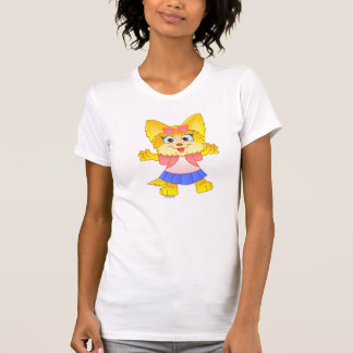Bande dessinée de Teakup Yorkie sur le T-shirt des