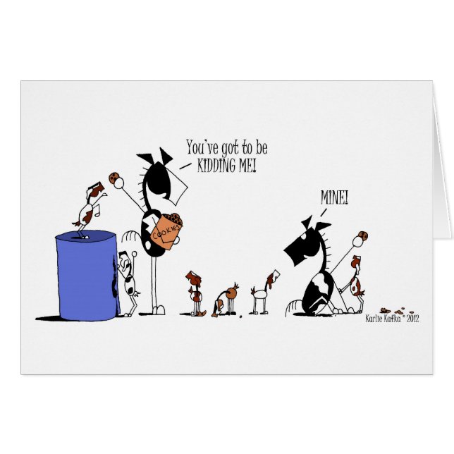 Bande dessinée drôle d'enfants de cheval et de (Devant horizontal)