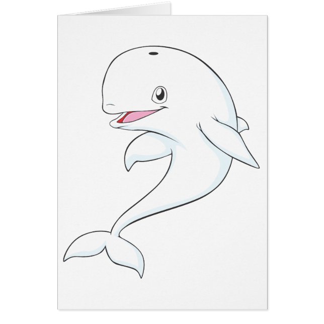 Bande dessinée heureuse de baleine de beluga (Devant)