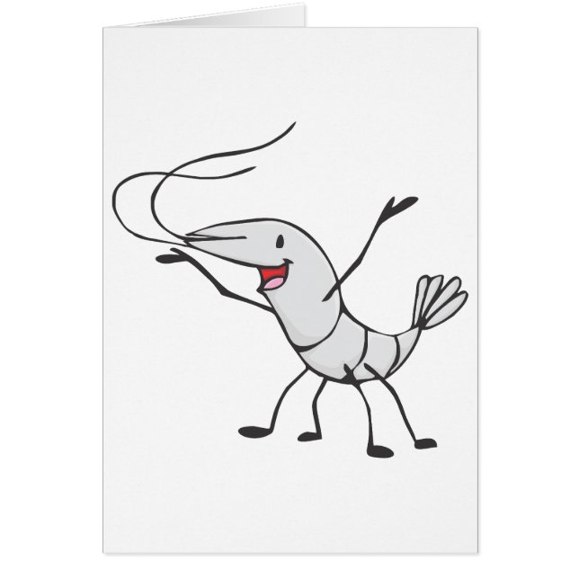 Bande dessinée heureuse de crevette (Devant)