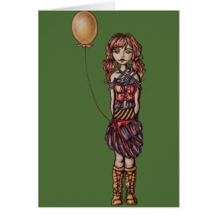Bande dessinée punk mignonne de fille tenant le