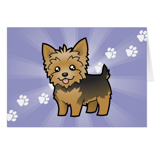 Bande dessinée Yorkshire Terrier (cheveux courts (Devant horizontal)