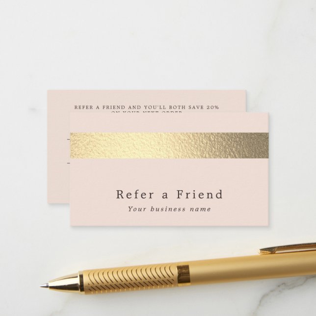 Bande D'Huile Chic Gold Sur Carte De Référence Ros (Devant/Arrière en situation)
