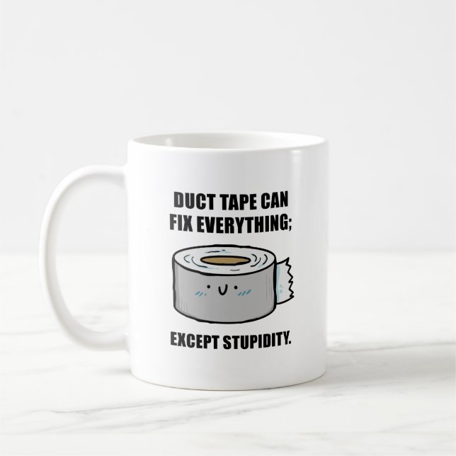 Bande Duct Peut Corriger N'Importe Quel Citer Mug (Gauche)