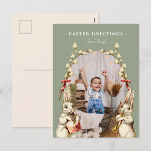 Bande Marching Bonne Carte postale Photo de Pâques