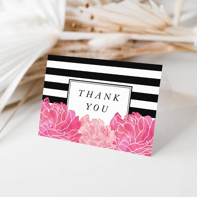 Bande noire et Merci de pivoine rose (Créateur téléchargé)