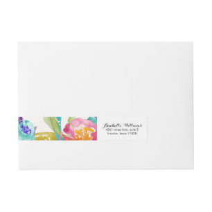 Bande Pour Adresse Aquarelle du jardin