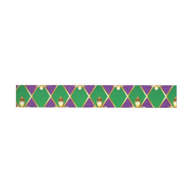 Bande Pour Adresse Arrière - plan de bijoux Mardi Gras (Individual)