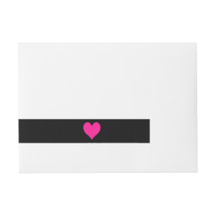 Bande Pour Adresse Coeur rose profond mignon