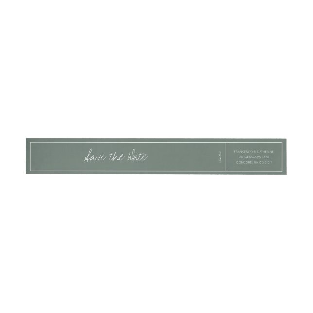 Bande Pour Adresse De Retour Adresse de retour de luxe Label-Mariage, Personnel (Individuel)