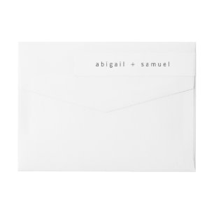 Bande Pour Adresse De Retour Adresse de retour de mariage minimaliste simple