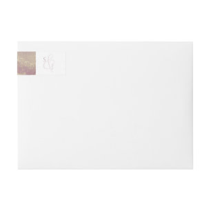 Bande Pour Adresse De Retour Adresse de retour du monogramme mariage