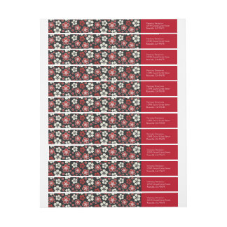 Bande Pour Adresse De Retour Adresse de retour enveloppante de conception de