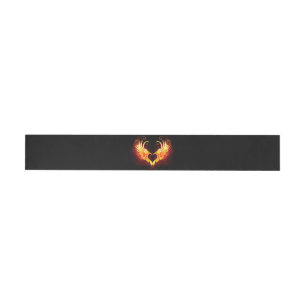 Bande Pour Adresse De Retour Angel Fire Heart with Wings
