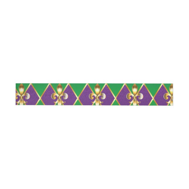 Bande Pour Adresse De Retour Arrière - plan de bijoux Mardi Gras (Individuel)