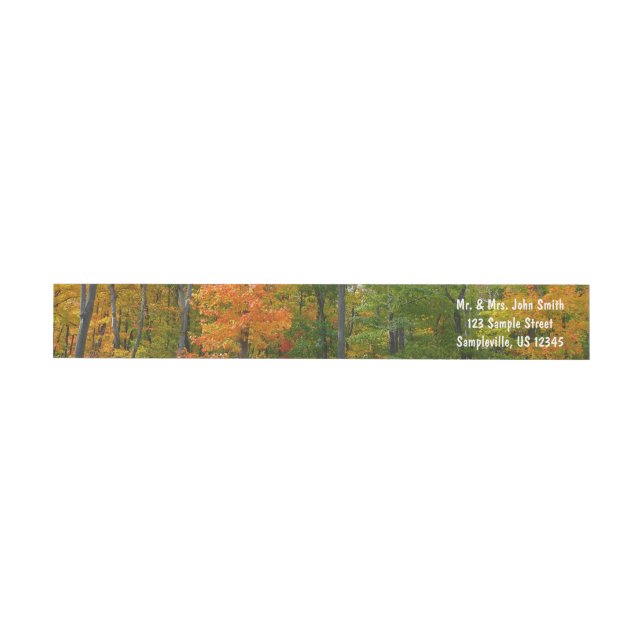 Bande Pour Adresse De Retour Automne Maple Trees Automne Photographie de la nat (Individuel)