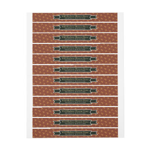 Bande Pour Adresse De Retour Bee Colony Honey Jar Lid Chestnut Brown