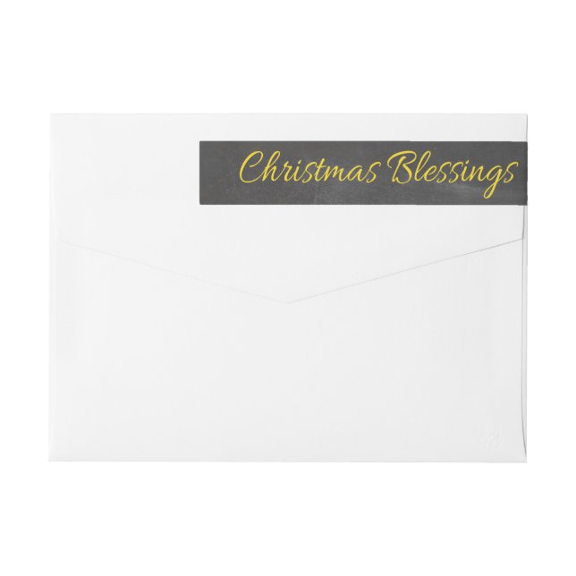 Bande Pour Adresse De Retour Bénédiction de Noël (Dos)