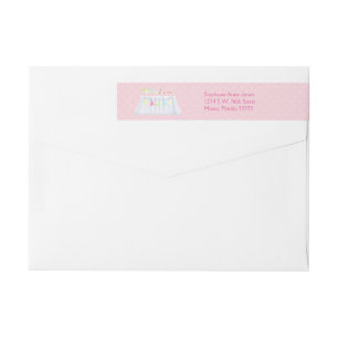 Bande Pour Adresse De Retour Célébration du gâteau de Ballerina