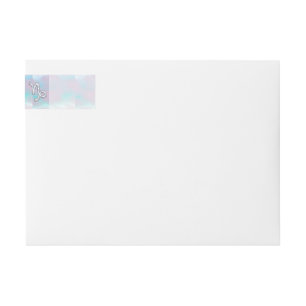 Bande Pour Adresse De Retour Cépricorne Zodiac signe sur Mère de Pearl Nacre