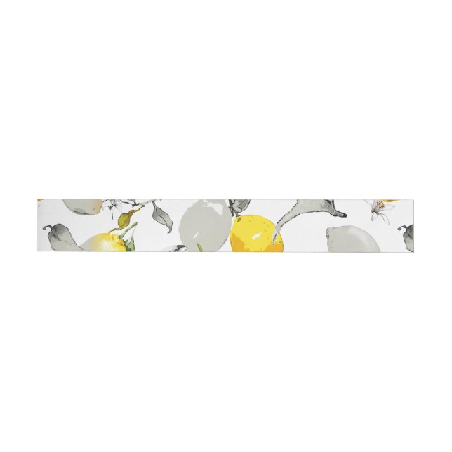 Bande Pour Adresse De Retour citrons aquarelle 21 (Individuel)