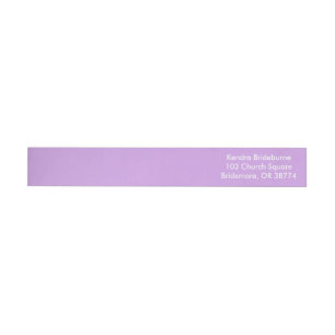 Bande Pour Adresse De Retour Couleur de correspondance classique de la lavande 
