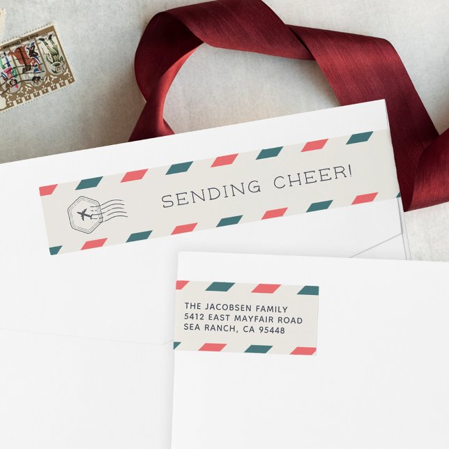 Bande Pour Adresse De Retour Courrier | Adresse de retour de vacances (Créateur téléchargé)