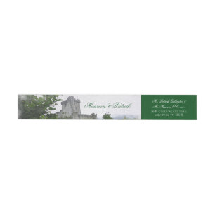 Bande Pour Adresse De Retour Destination d'aquarelle : L'Irlande