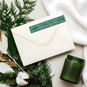 Bande Pour Adresse De Retour Élégant Fa La Christmas Carol Partition Vintage Mu