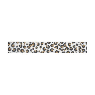 Bande Pour Adresse De Retour Élégant Parties scintillant d'or Motif Leopard