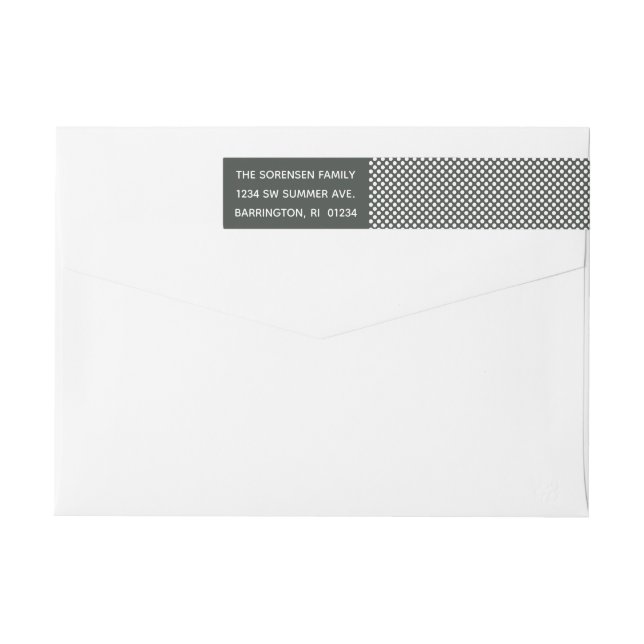 Bande Pour Adresse De Retour Enveloppe Love & Joy Holiday Envelopper autour du  (Dos)
