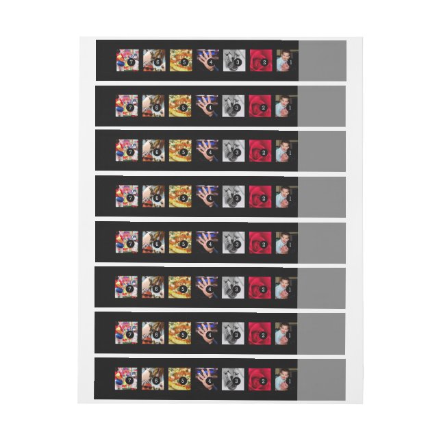 Bande Pour Adresse De Retour Faites facilement votre propre affichage de photo (Feuille)