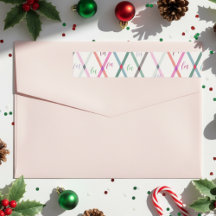 Falala Pastel Couleurs À damiers Noël Motif
