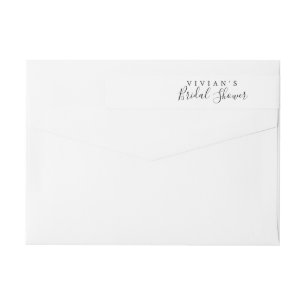 Bande Pour Adresse De Retour Fête des mariées minimaliste autour du Étiquett