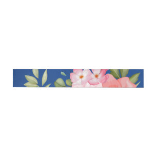 Bande Pour Adresse De Retour Fleurs aquarelles 21