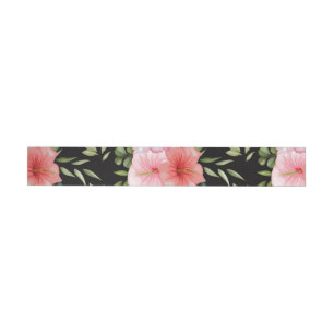 Bande Pour Adresse De Retour Fleurs aquarelles 25