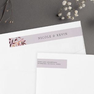 Bande Pour Adresse De Retour Harvest Watercolor Folithe Mariage Adresse de reto