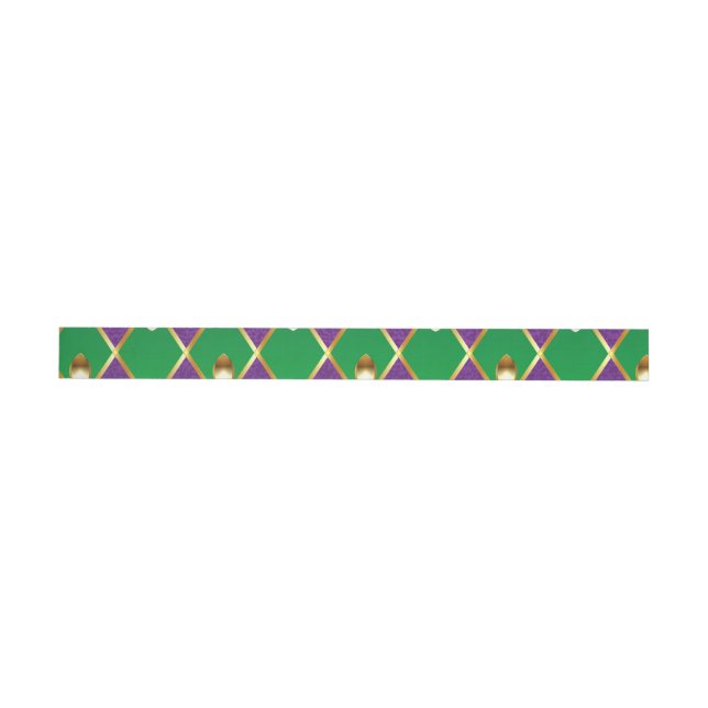 Bande Pour Adresse De Retour Jewelry Background Mardi Gras (Individual)