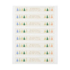 Joli sapin de Noël Green Family Adresse de retour