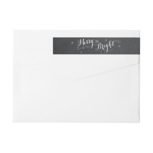Bande Pour Adresse De Retour Joyeux et lumineux - tableau