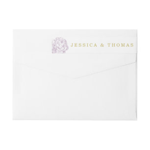 Bande Pour Adresse De Retour La jolie collection de Mariages floraux Peony