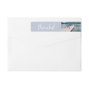 Bande Pour Adresse De Retour Les mers tranquilles   Mariage photo Merci