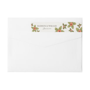 Bande Pour Adresse De Retour Mariage Spring Buds