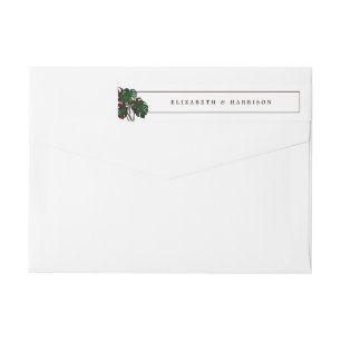 Bande Pour Adresse De Retour Mariage tropical de la plage de Monstera